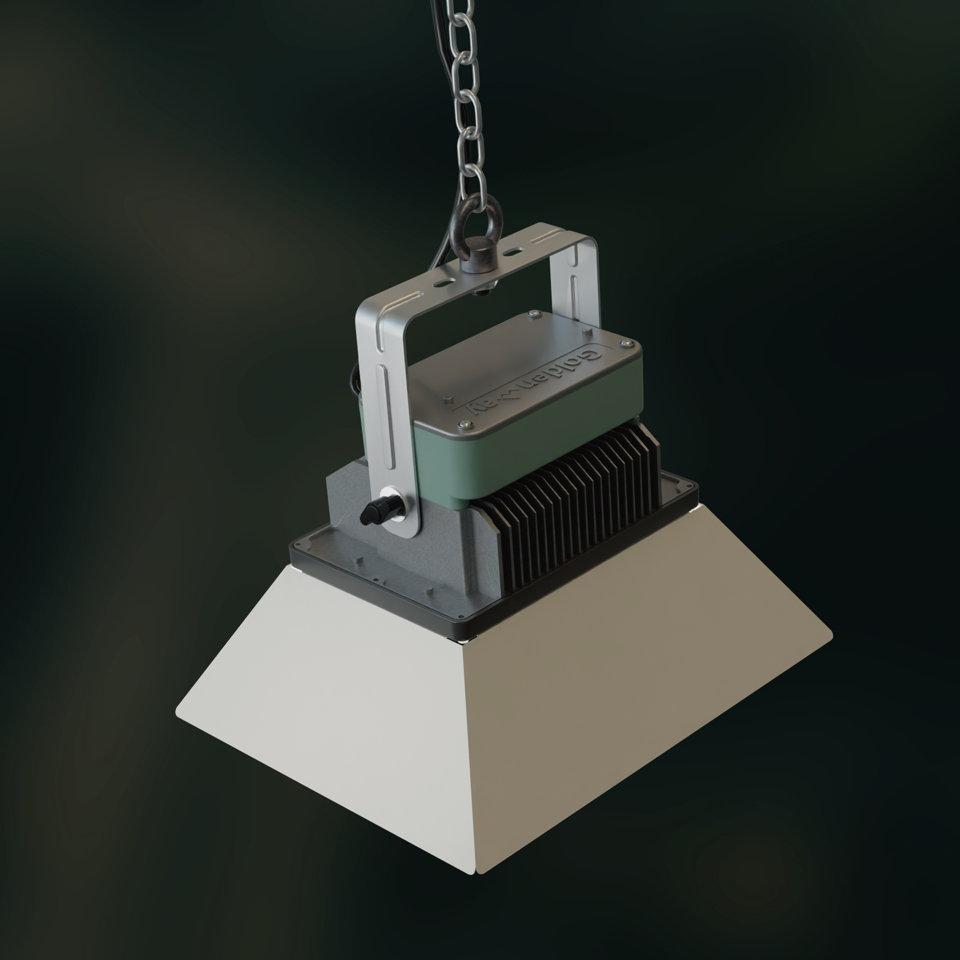 金鍏電子LED高天井燈 HBL-688加燈罩吊掛安裝3